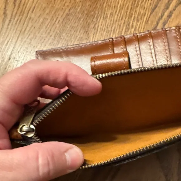 Patricia Nash Map Print Wallet with Zipper Closure - Picture 4 of 4